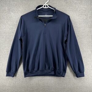 Zero Restriction Golf Tour Series 1/4 Zip Pullover Men Size Medium Blue